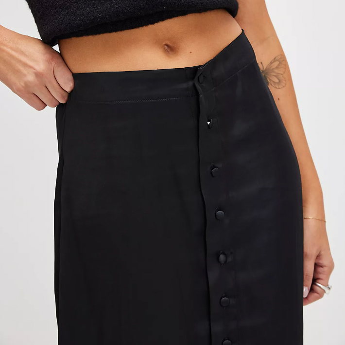 Analise Midi Skirt Black