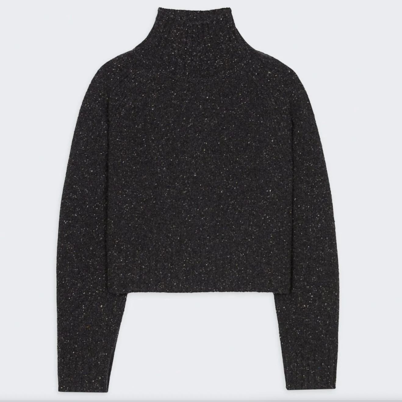 Cropped Turtleneck Charcoal