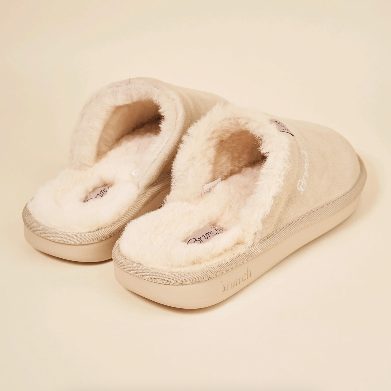 Essential Suede Shearling Beige