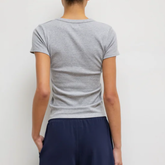 Kelly Slim Fit Tee Heather Grey