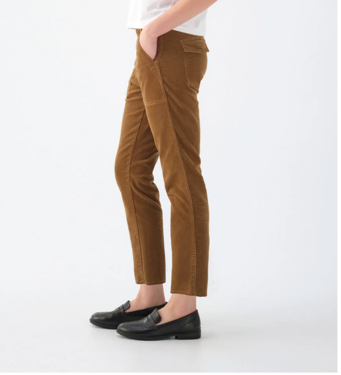 Corduroy Easy Army Trouser Walnut