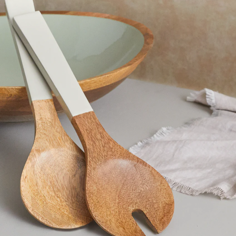 Madras Serving Set, Taupe