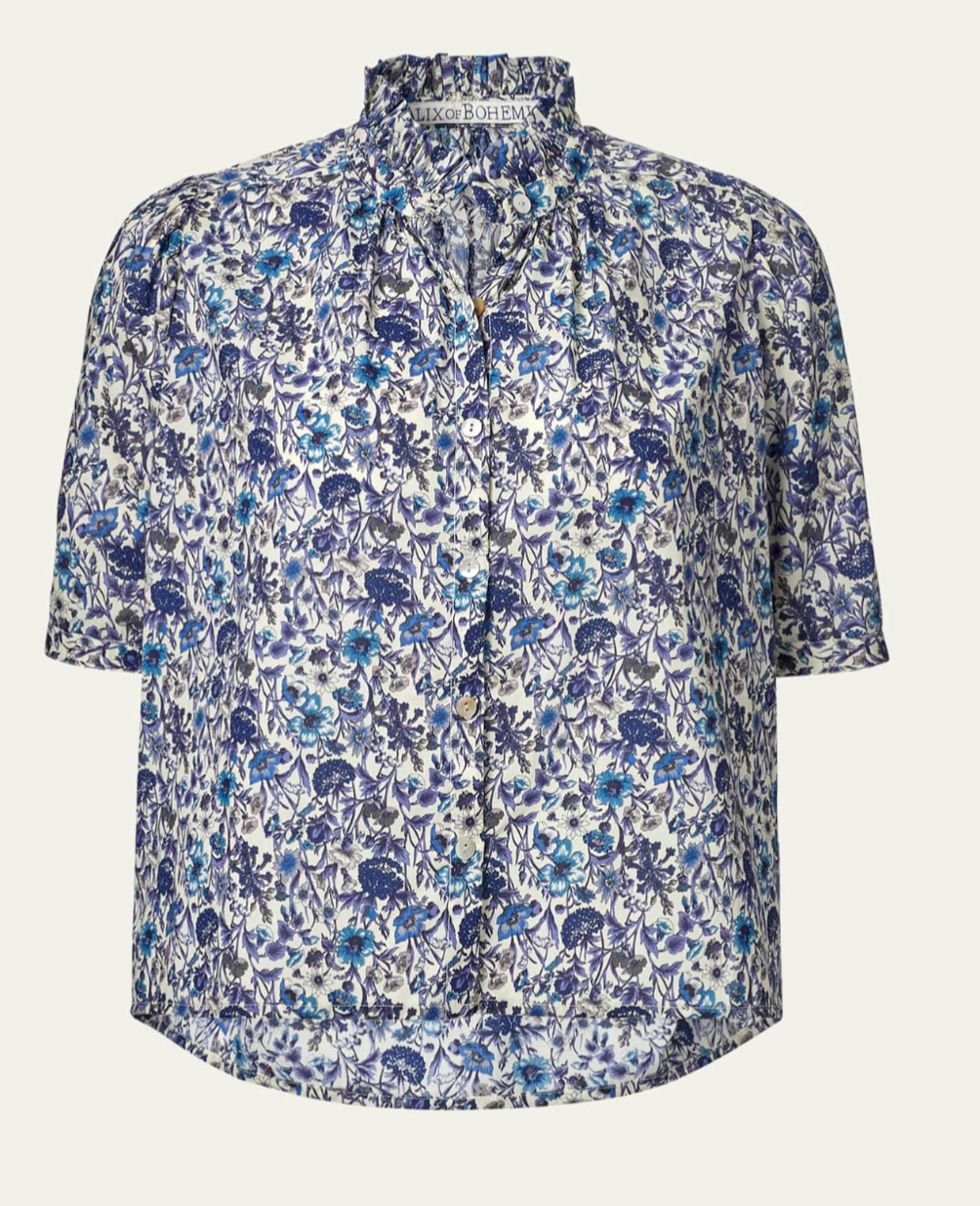 Winn Flower Shirt White Luna