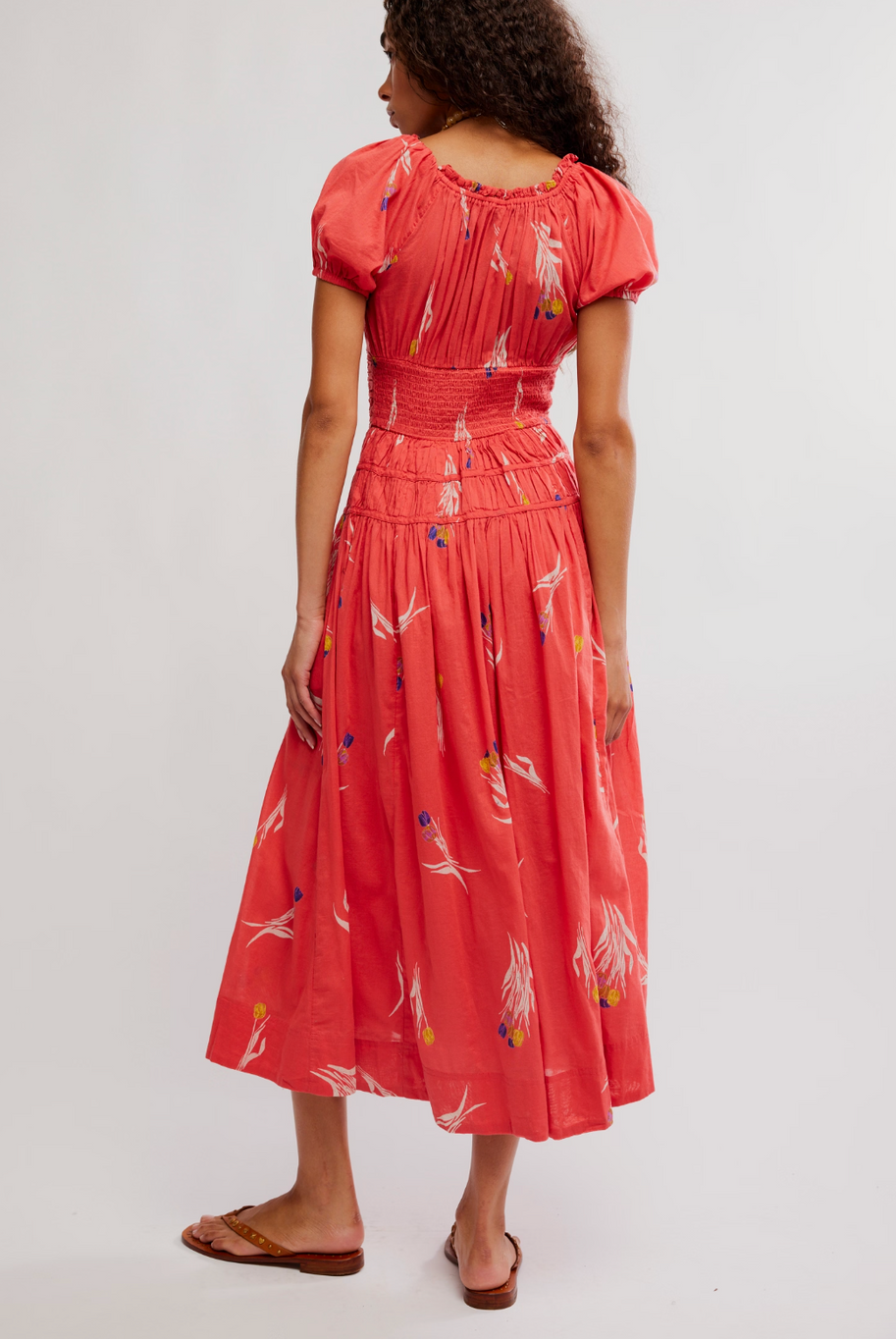 Complete Me Midi Dress Coral
