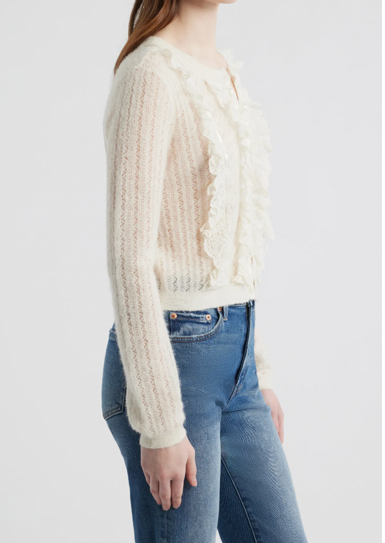 Melisse Cardigan Aspen White