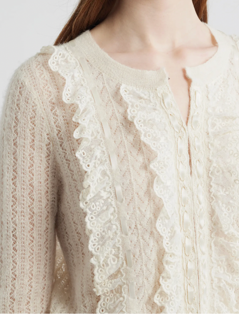 Melisse Cardigan Aspen White