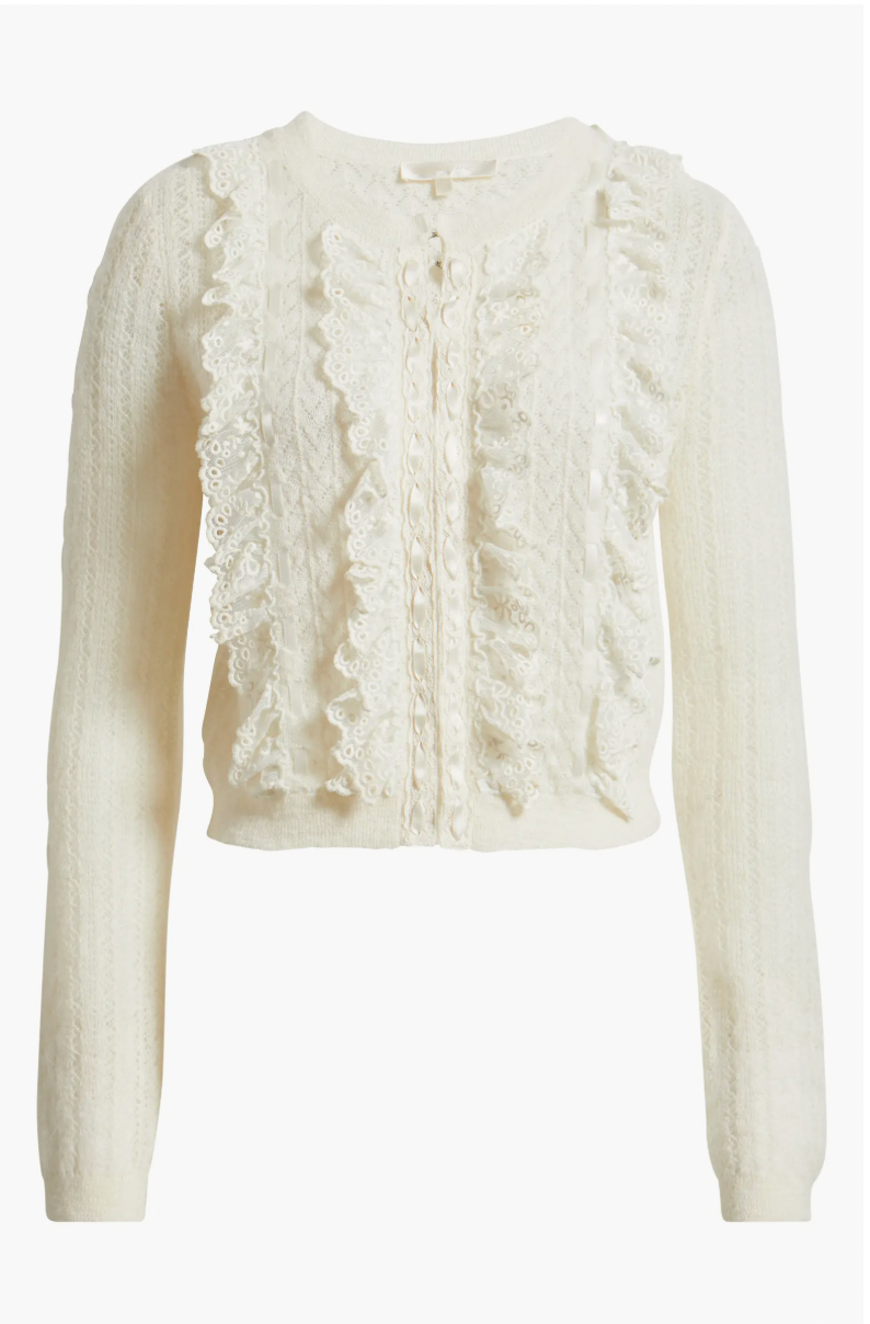 Melisse Cardigan Aspen White