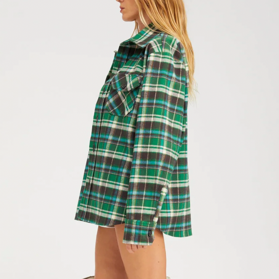 Shacket Green Plaid