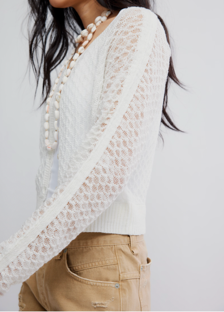 Maris Fine Gauge Cardi Clean Ivory