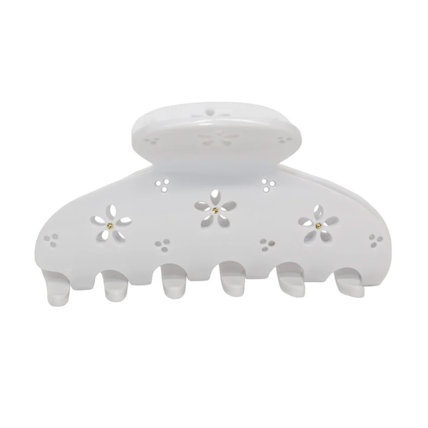 Lil Effing Clip Blanc Petal Eyelet