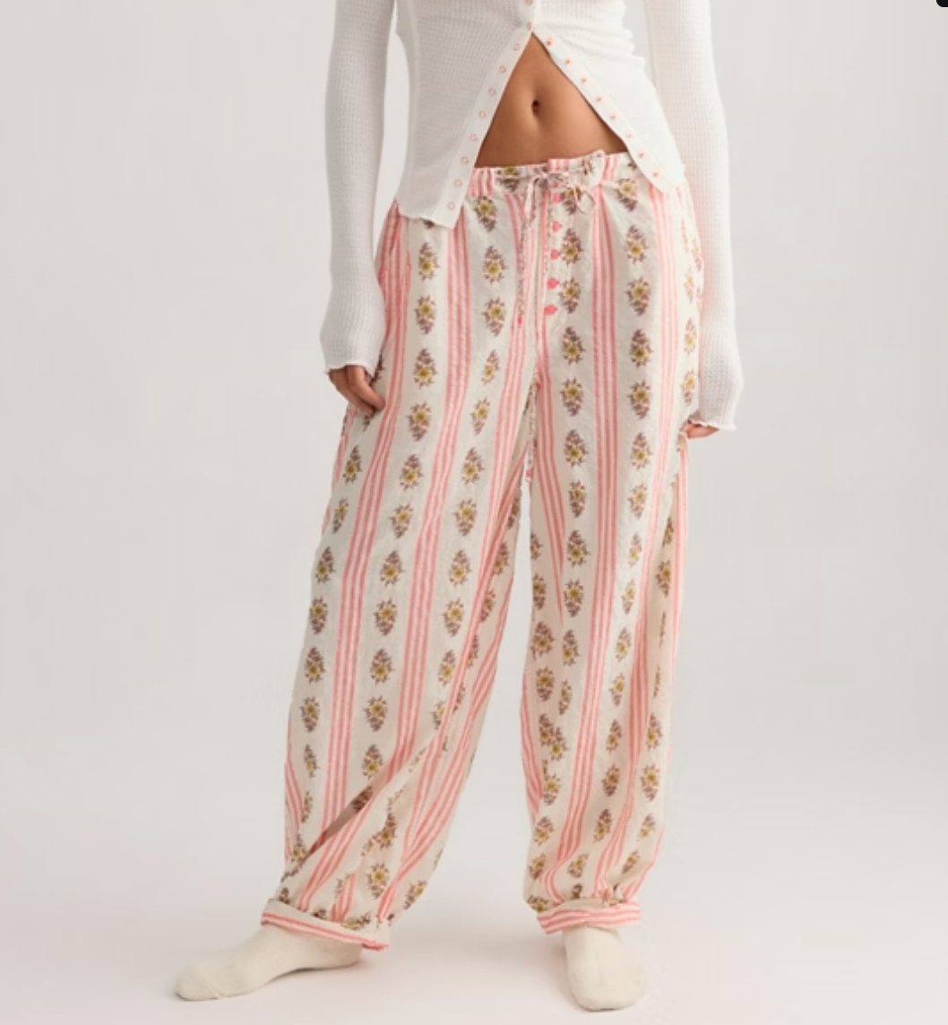 On Repeat PJ Pant Ivory Floral