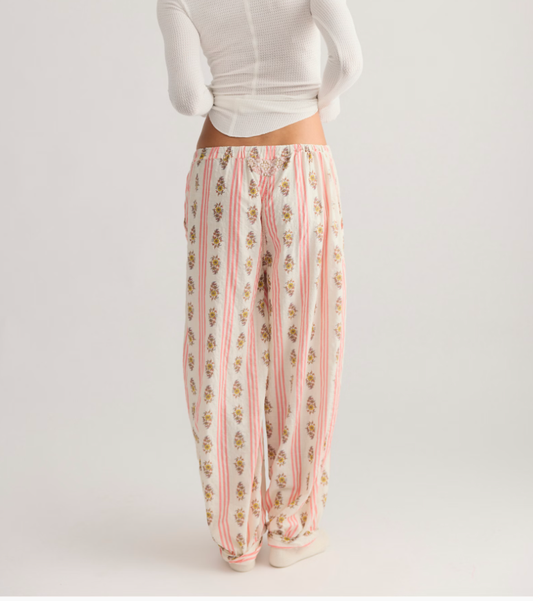 On Repeat PJ Pant Ivory Floral