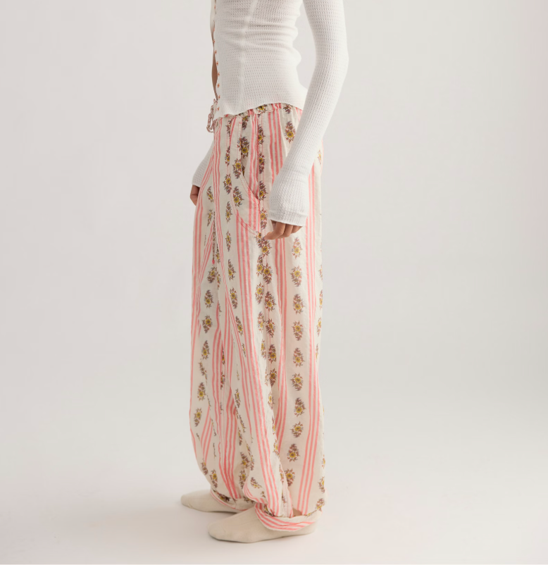 On Repeat PJ Pant Ivory Floral