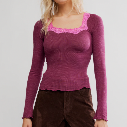 Oh My Darling Long Sleeve Rhodendron Combo