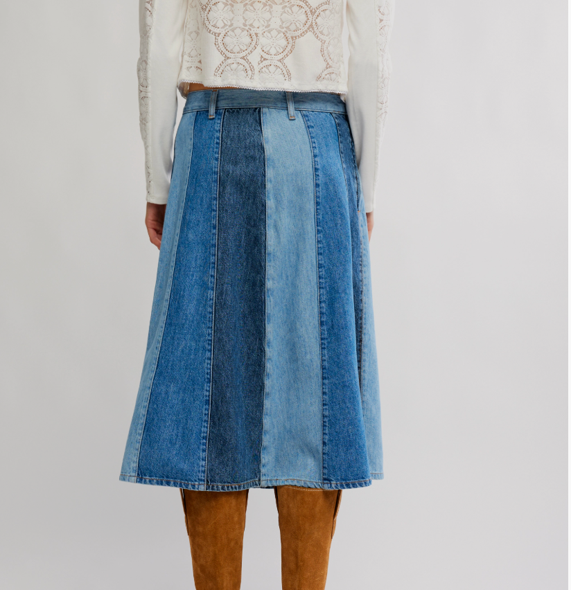 Sunbeam Denim Midi Skirt Early Riser