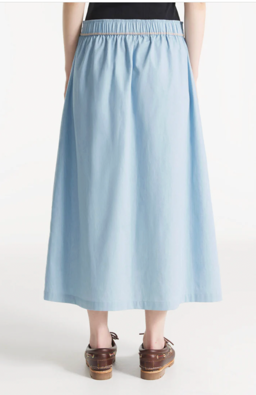 Justa Pleated Skirt Blue