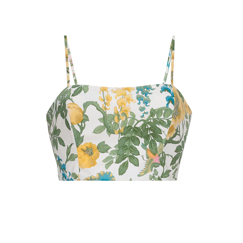 Seema Top Flora Meadow Ivory