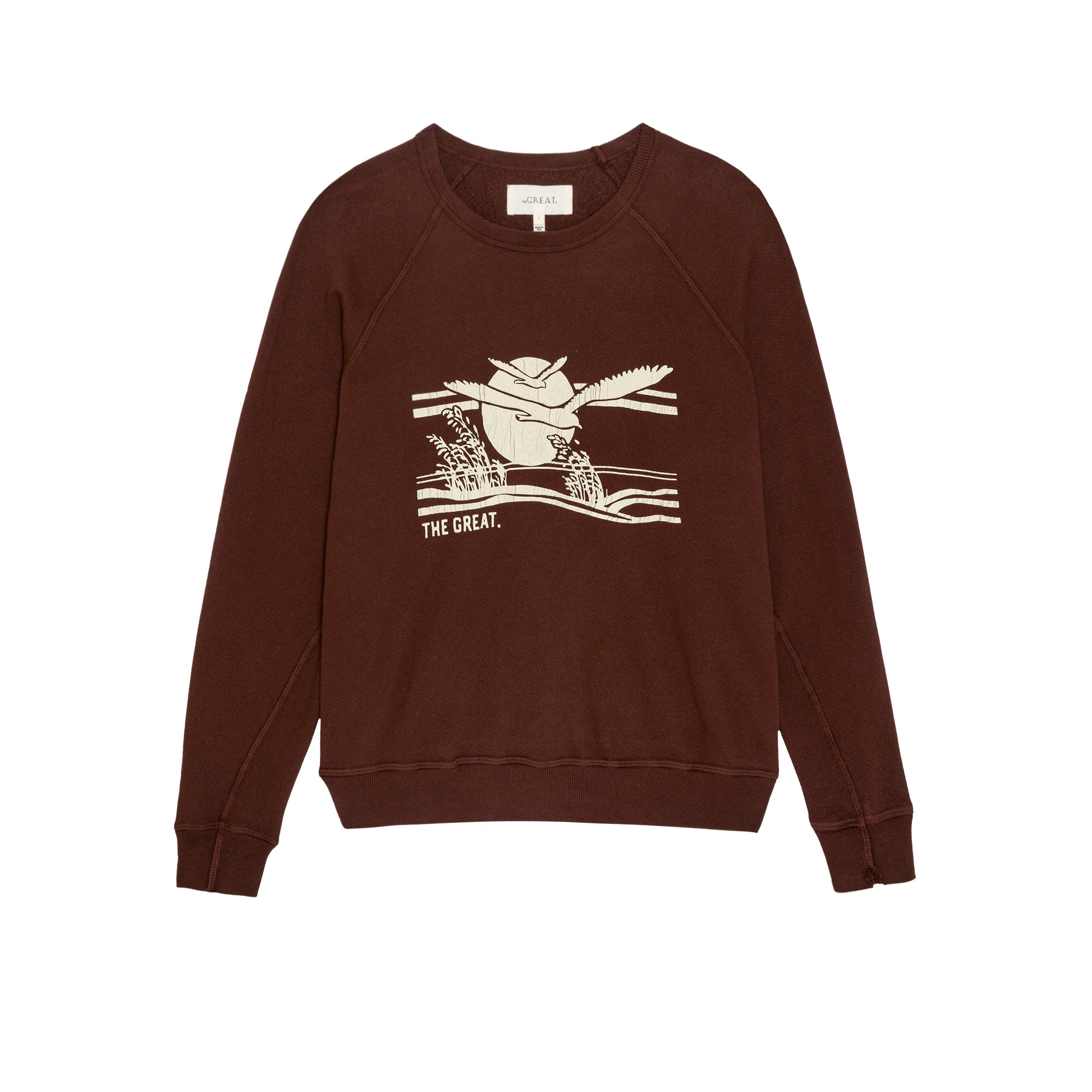 The College Sweatshirt Everglade Graphic Toasted Walnut