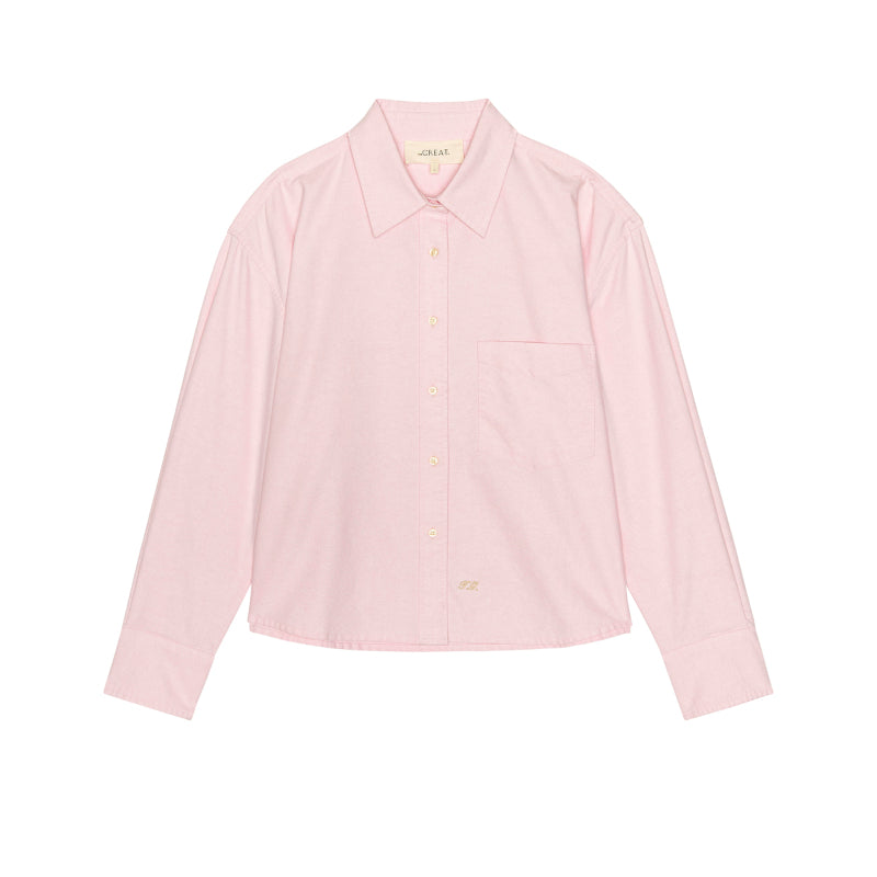 The Cropped Oxford Shirt Soft Pink