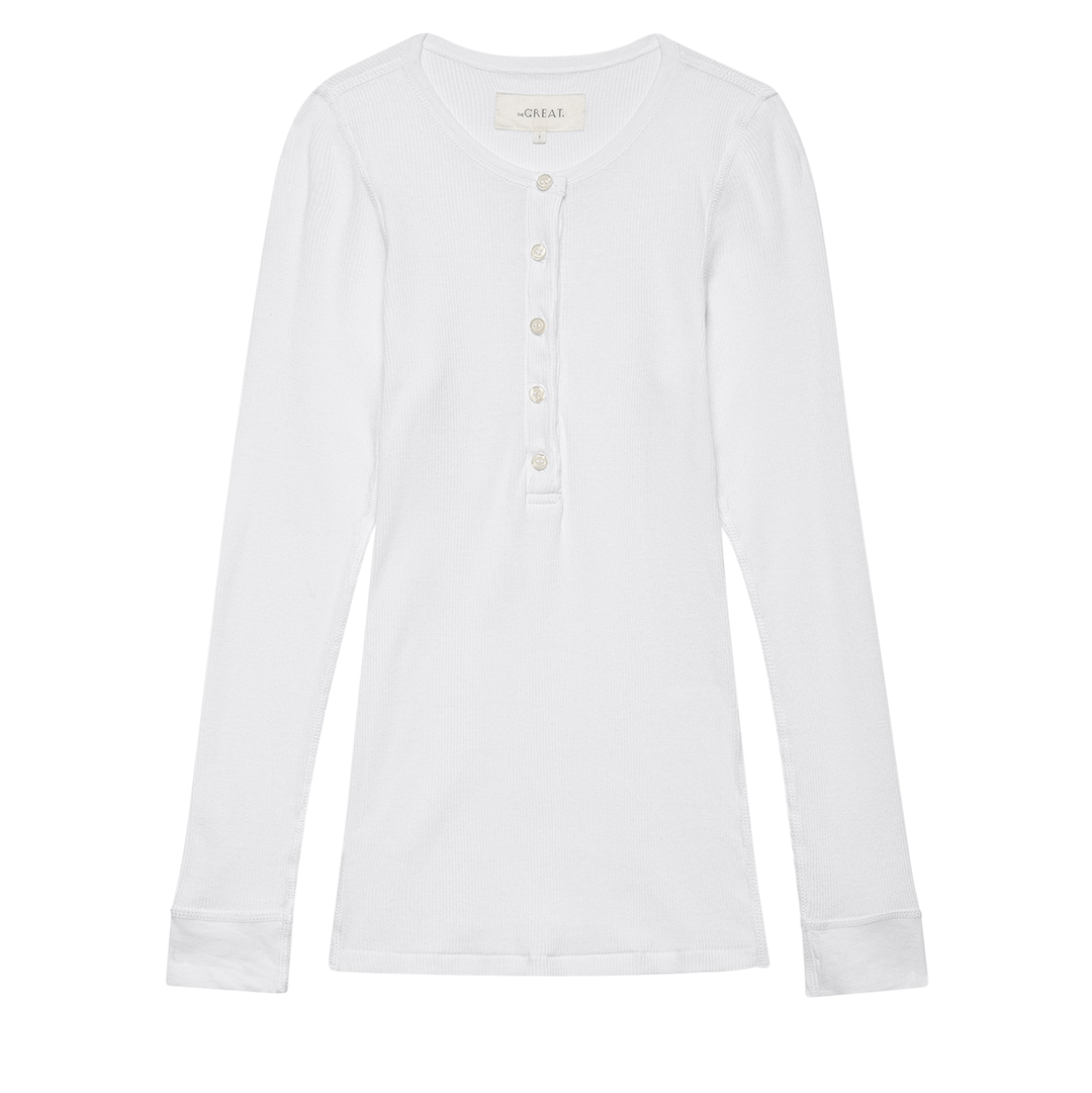 The Baby Rib Henley True White