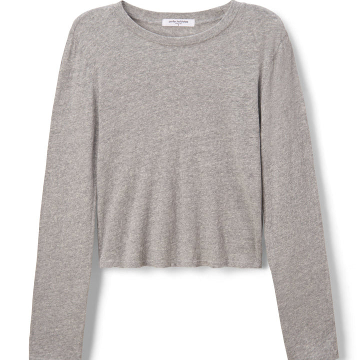 Jamie Recycled L/S Tee Heather Grey