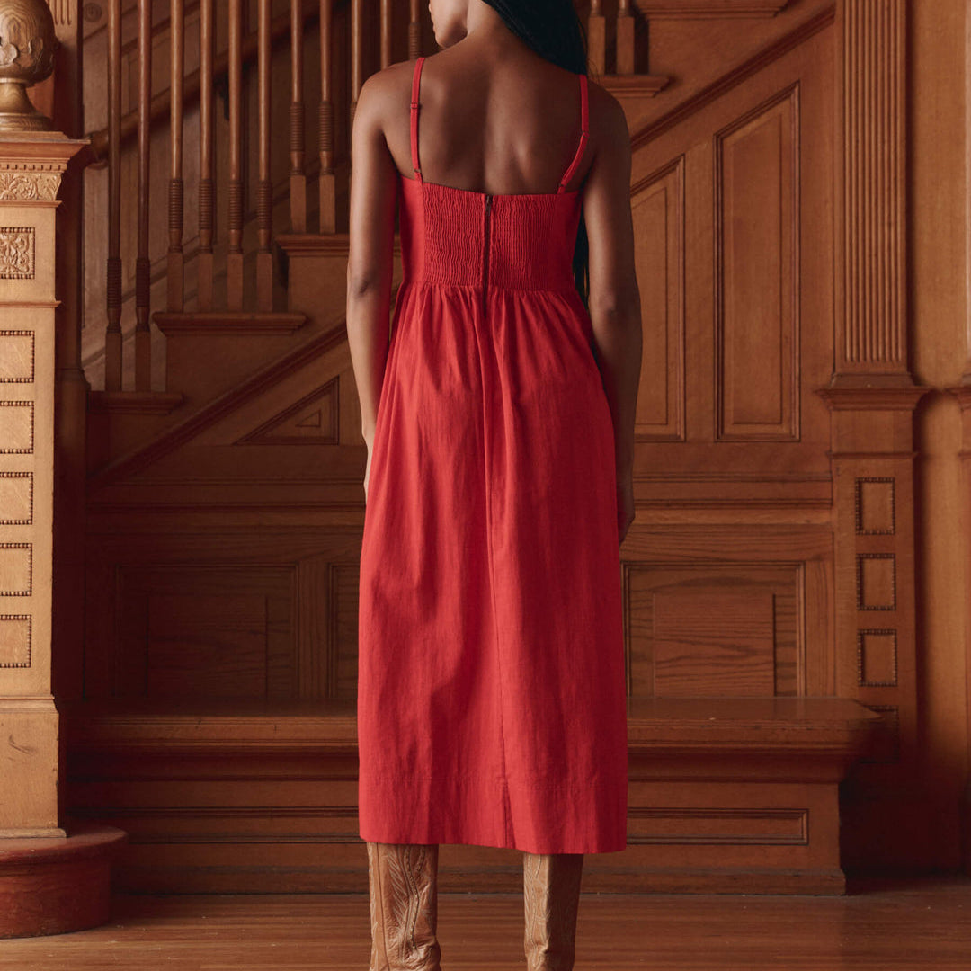 The Verse Dress Hot Red
