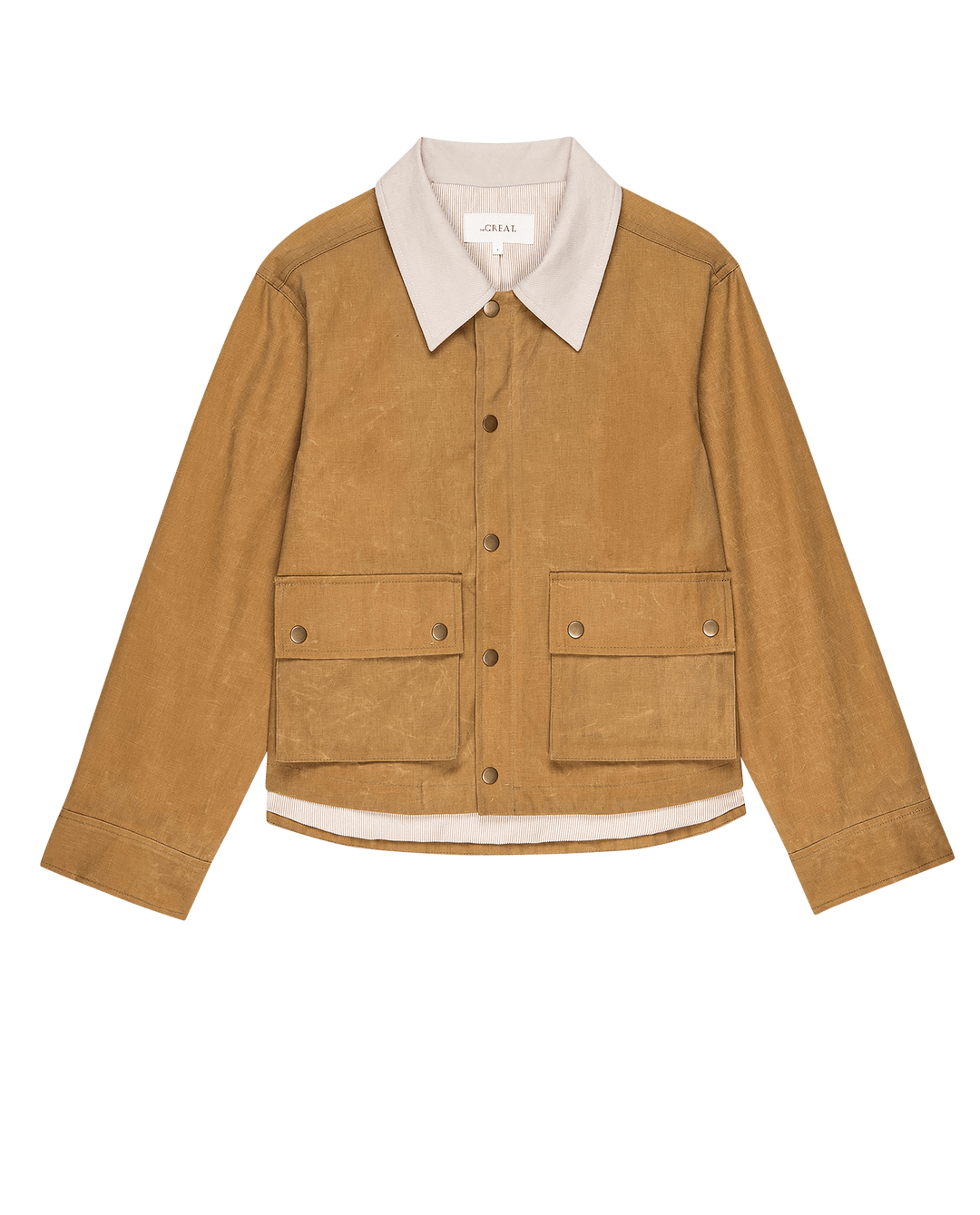 The Waxed Swingy Jacket Walnut