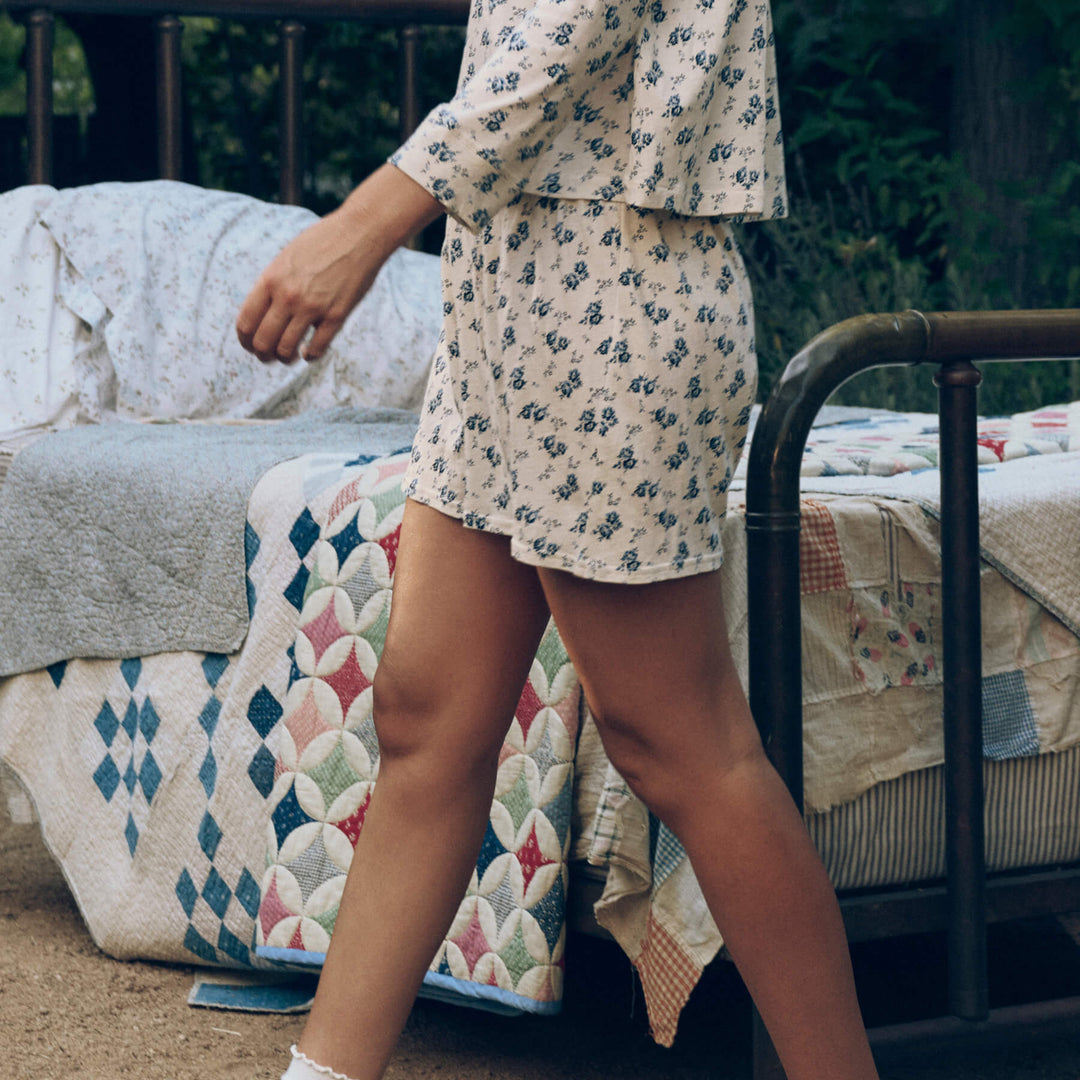The Jersey Boxer Short Indigo Rose