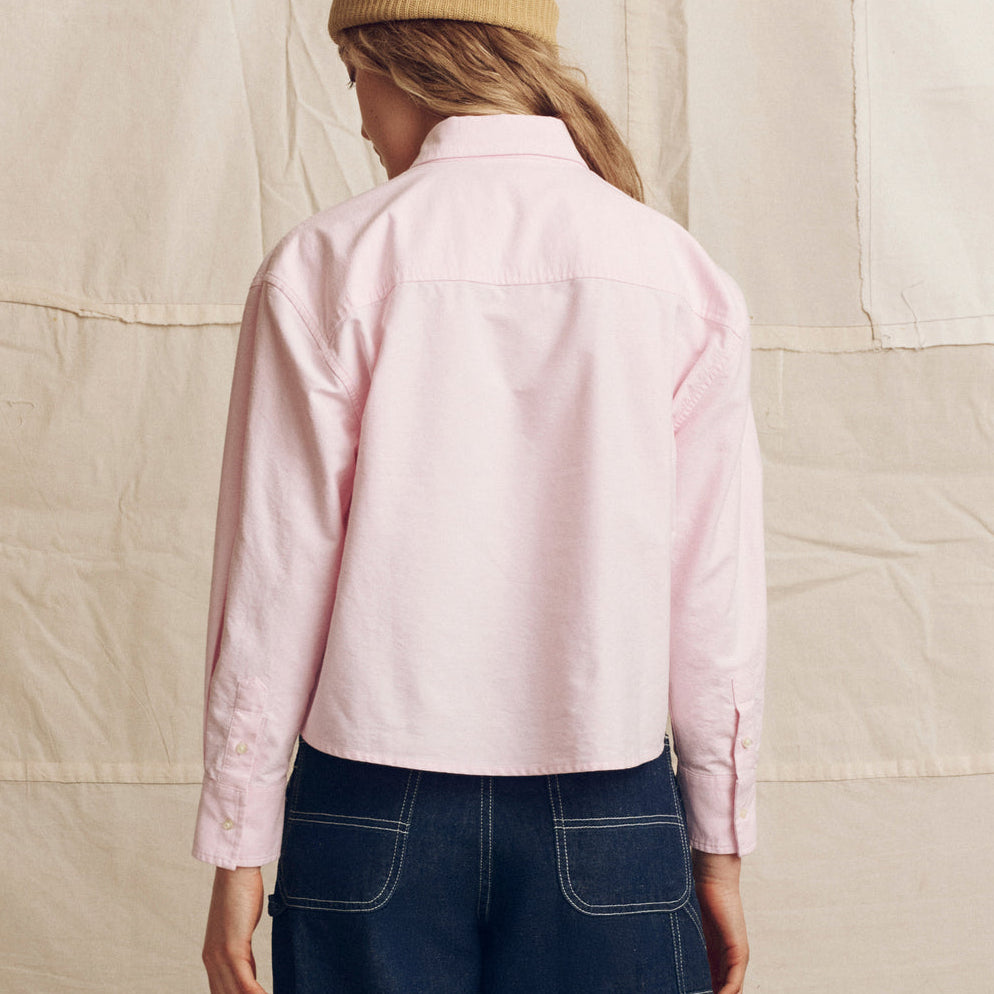 The Cropped Oxford Shirt Soft Pink