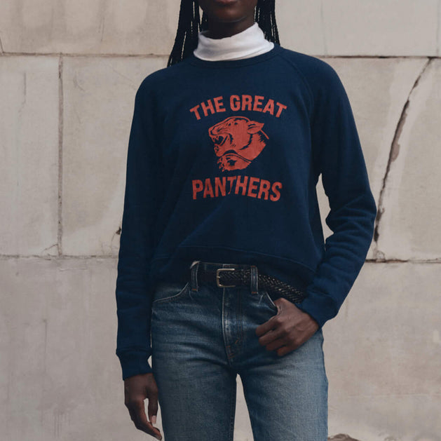 The Fleece Rookie Sweatshirt Growling Panther True Navy