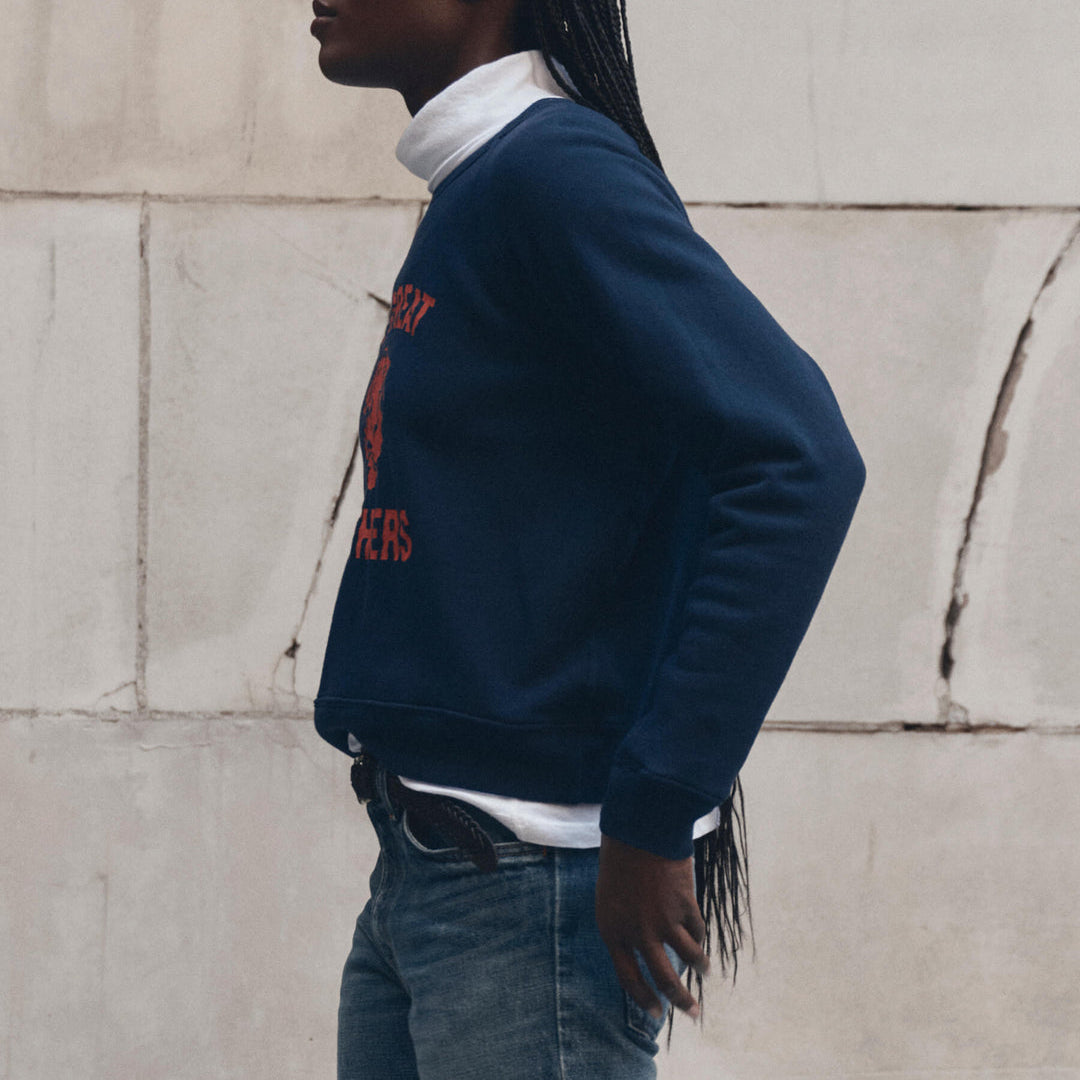 The Fleece Rookie Sweatshirt Growling Panther True Navy