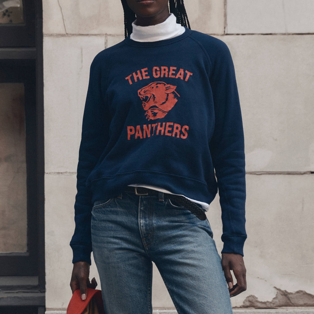 The Fleece Rookie Sweatshirt Growling Panther True Navy