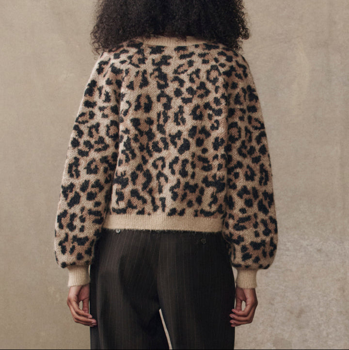 The Windsor Cardigan Leopard