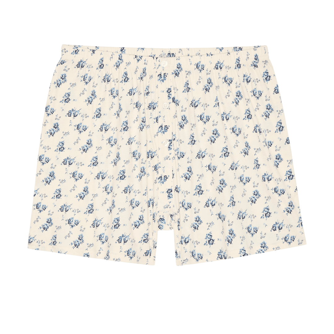 The Jersey Boxer Short Indigo Rose