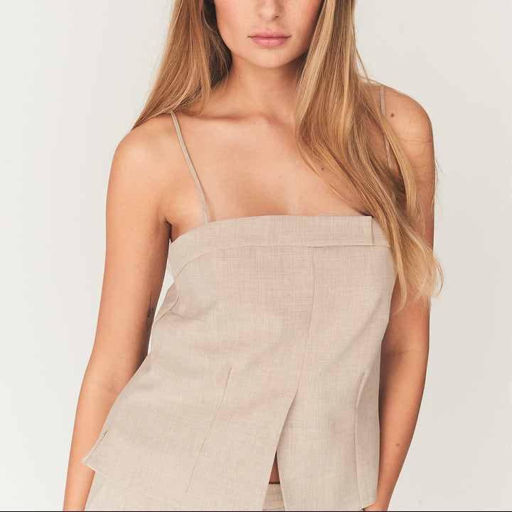 Pisano Top Beige Melange