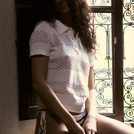 Tanzania Logo Polo Ecru