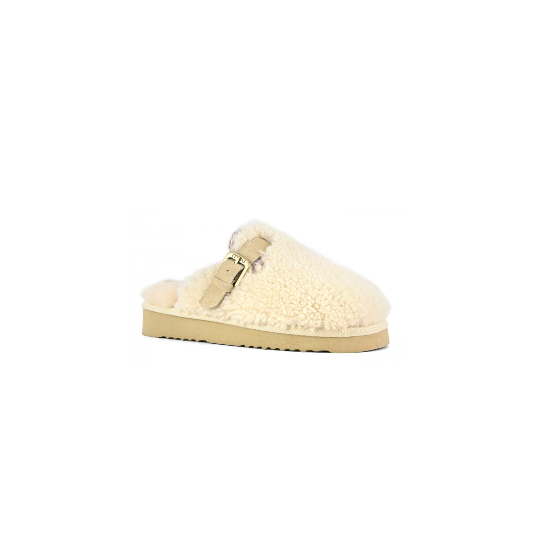 Curly Sheepskin Clog Eskimo Vanilla