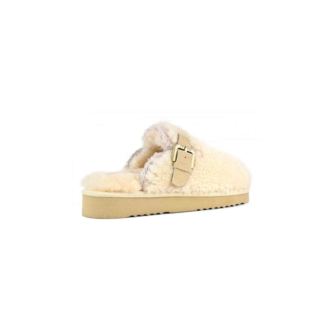 Curly Sheepskin Clog Eskimo Vanilla