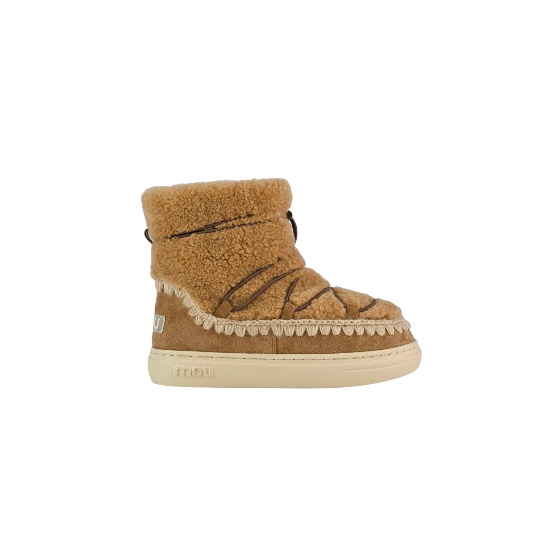 Scoubidoo Lace Eskimo Sneaker Boot Cognac