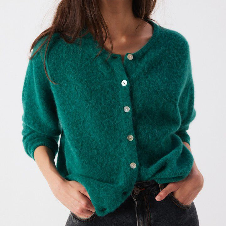 Vitow Cardigan Teal Melange