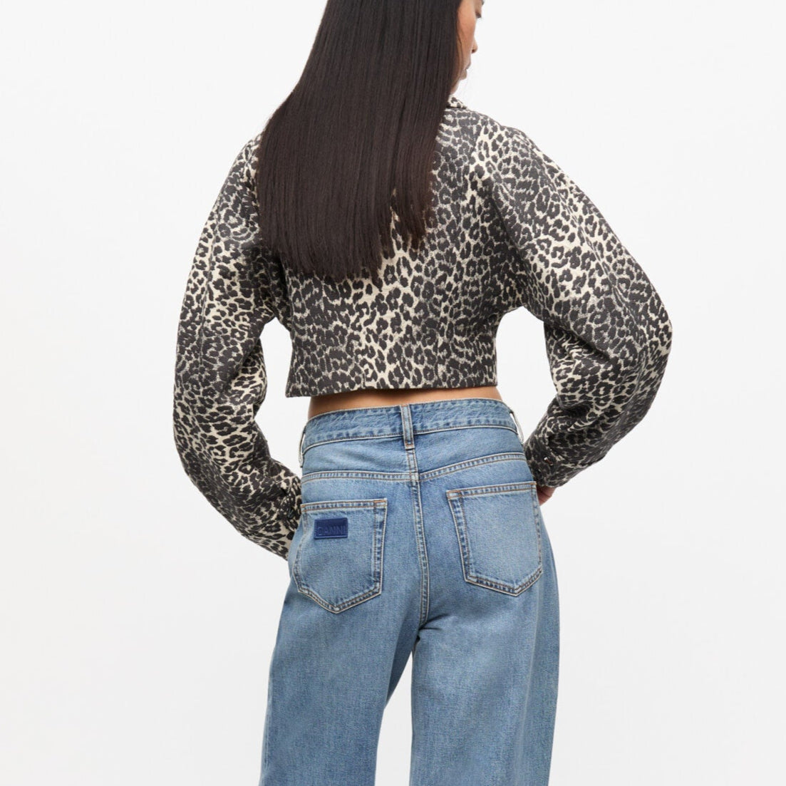 Curve Sleeve S/S Jacket Leopard