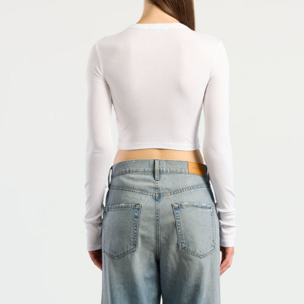 Verona Crop Shirt White