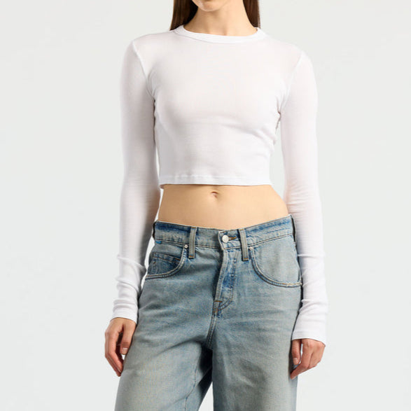 Verona Crop Shirt White