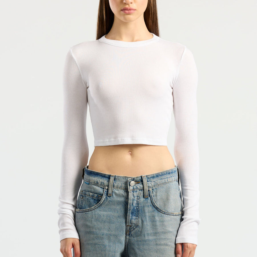 Verona Crop Shirt White