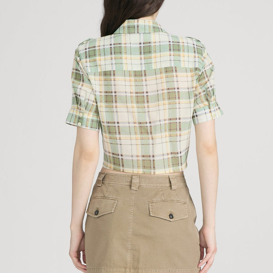 The Utility Shirt Jade Green Plaid