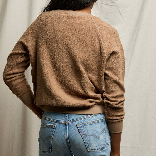 Ziggy Shrunken Crew Sweatshirt Mocha