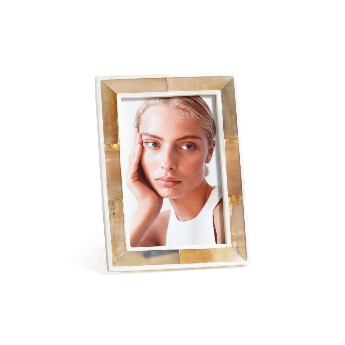 Haven Brown Horn White Bone Fram 4x6