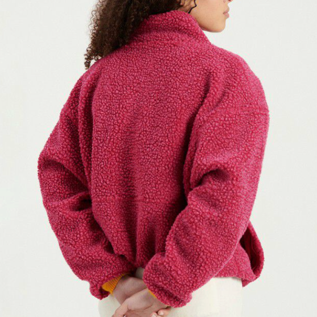 Hoktown Fleece Jacket Magenta Melange