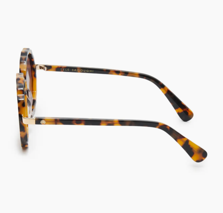 Tortoise Paros Round Sunglasses