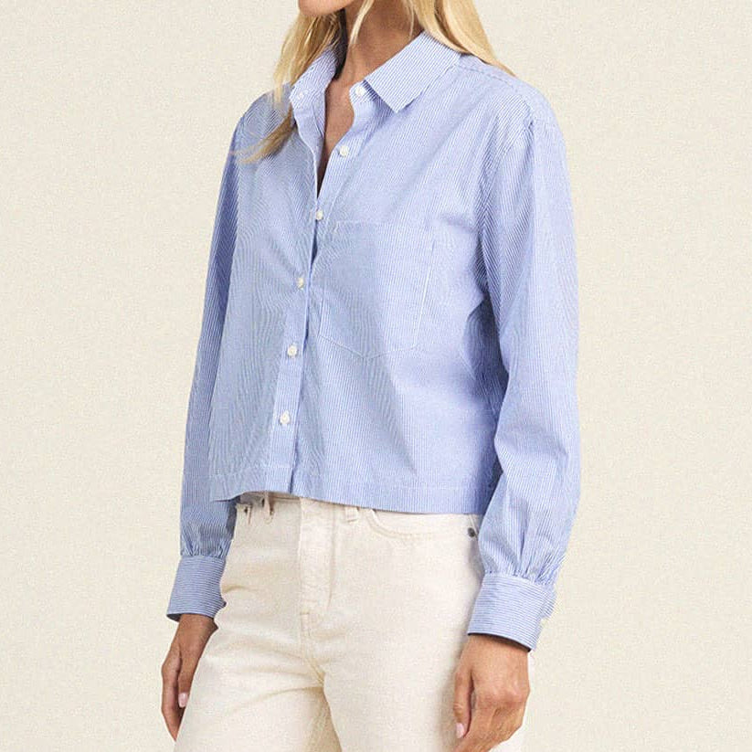 Nessa Shirt Blue/White Stripe